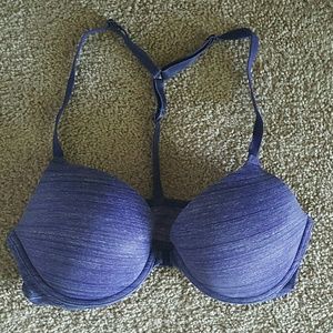 Pink | Blue 34D Front Closing T Bra